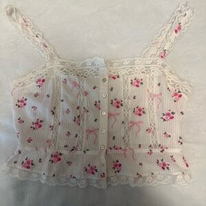 LoveShackFancy Lace Trim Camisole